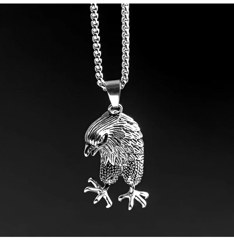 Мужской кулон в стиле хип хоп ожерелье из титановой стали панк с изображением