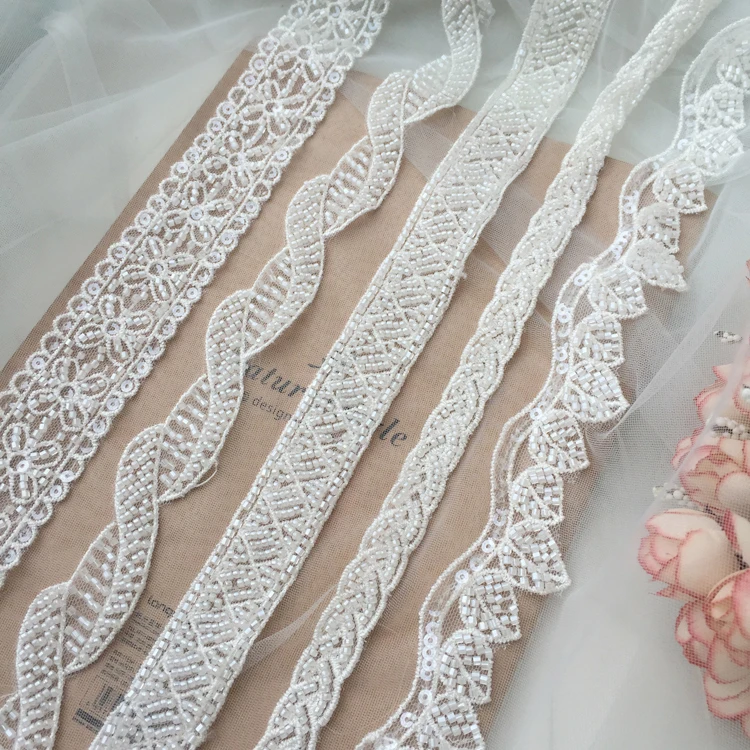 

Beaded Wedding Lace Veil Hairband Skirt Doll Clothes Accessories Lace RS2543