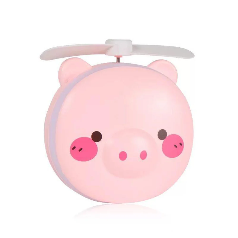 

DHL Led Maquillaje Espelho Cosmetic Mirror Fan Pig Fan Charging With Explosion Specchio Trucco Mirror for Family Travel Tools