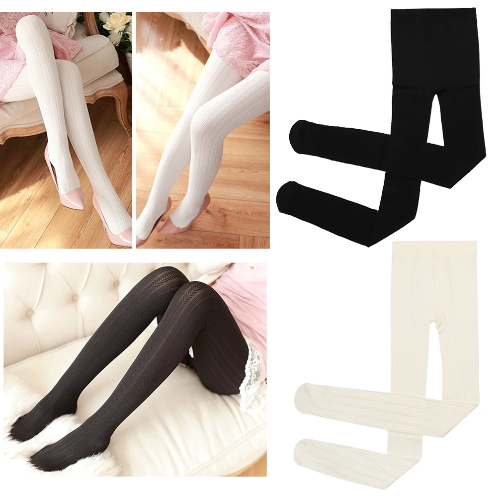 Женские осенне зимние колготки эластичные жаккардовые хлопковые чулки