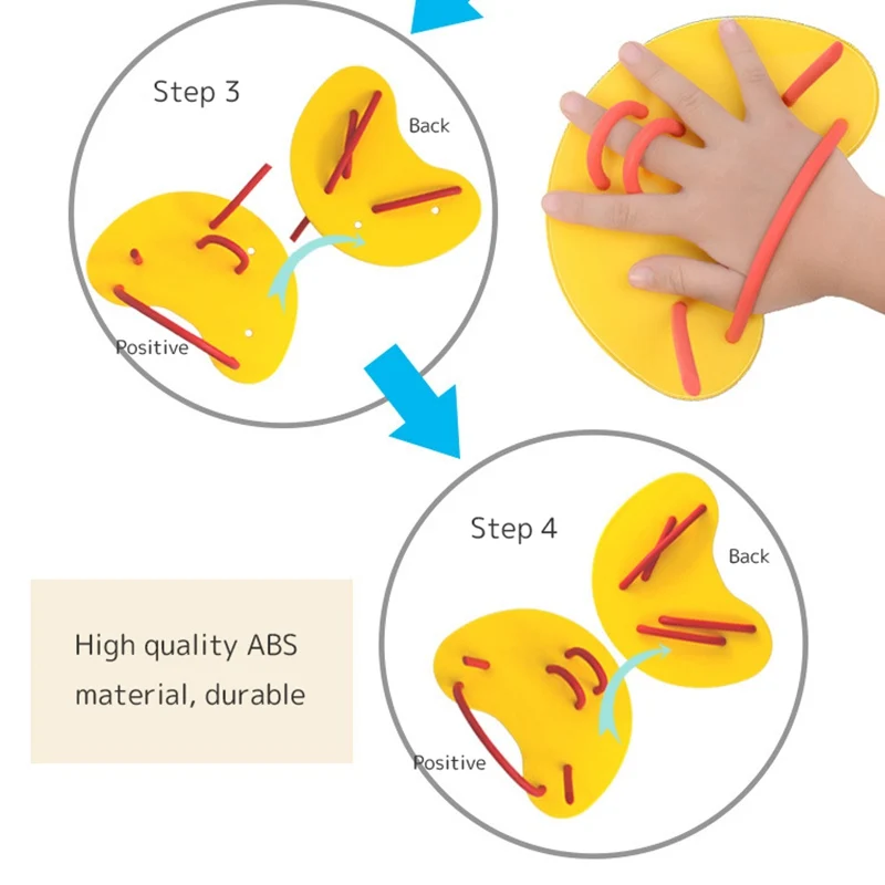 1 пара детских Регулируемый рычаг ручной перепончатая перчатка плавательные