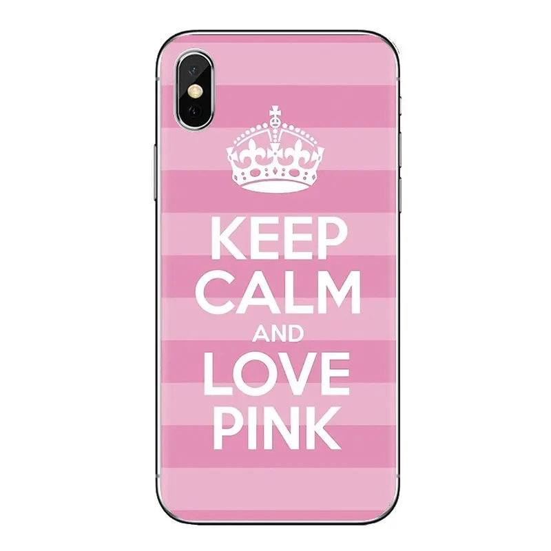 Силиконовый чехол для телефона с надписью Keep Calm and любовь розовый Huawei NOVA 2 3 2i 3i Y6 Y7