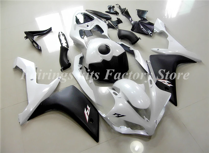 

Высококачественные новые комплекты обтекателей для мотоциклов из АБС-пластика, подходят для Yamaha YZF R1 2007 2008 YZF1000 07 08, кузов белого и черного цв...