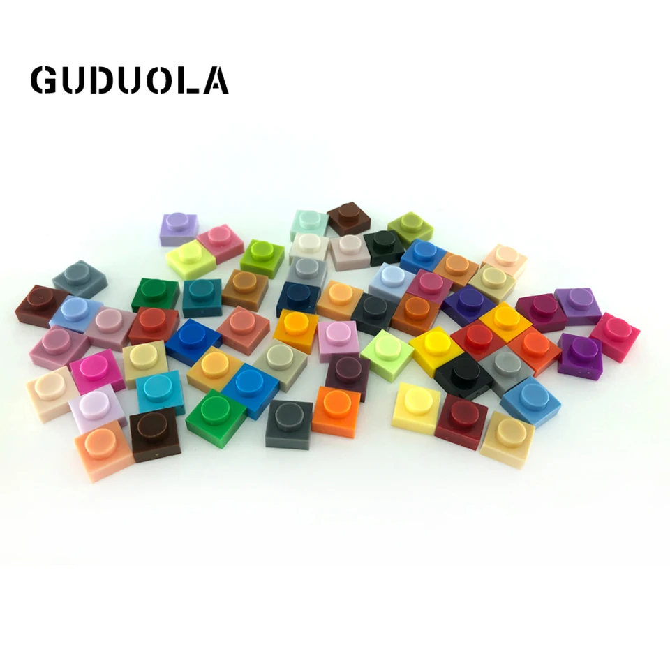 Набор строительных блоков Gudula 1X1 MOC детали совместимые с 3024 базовыми блоками