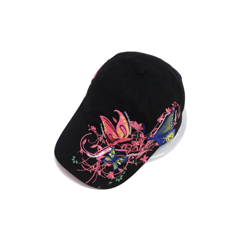 Модные бейсболки с вышивкой бабочки для мужчин и женщин Снэпбэк Кепка в стиле