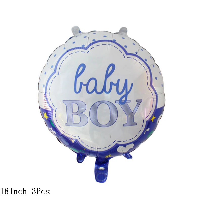 CF082-B04 Boy or Girl Baby Shower Disposable Tableware Gender Reveal Cup Plate Napkin Tablecloth Garland Birthday Party Decoration - Color: CF082-B04