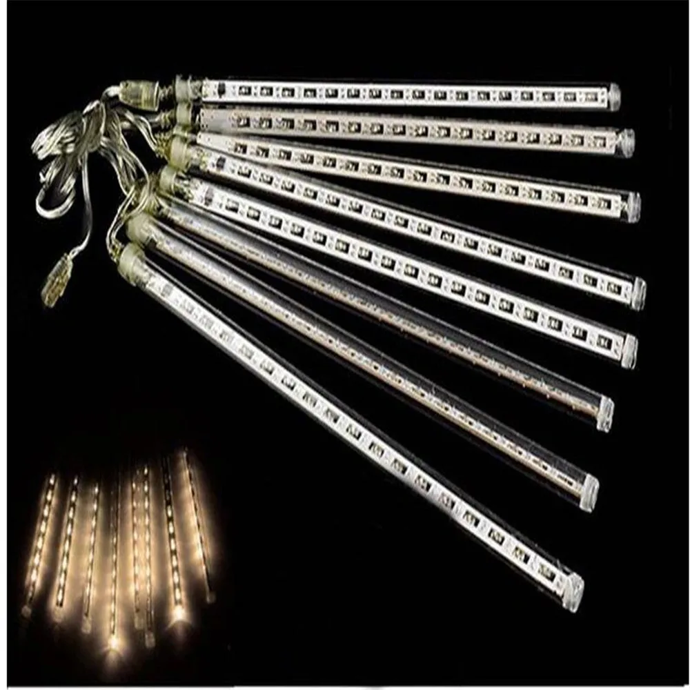 

Edison2011 2018 8 Tubes/Set Snowfall LED Strip Light Christmas Light Meteor Shower Rain Tube Light String AC 100-240V For Xmas P