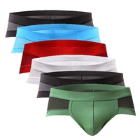breathable mens briefs male underwear sexy mesh underpants men brief mens pant for men sexy slip hombre pouch brief 6pcslot