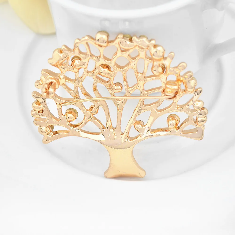 2019 Взрывные Модели Стразы богатая брошь на древо жизни большая атмосфера