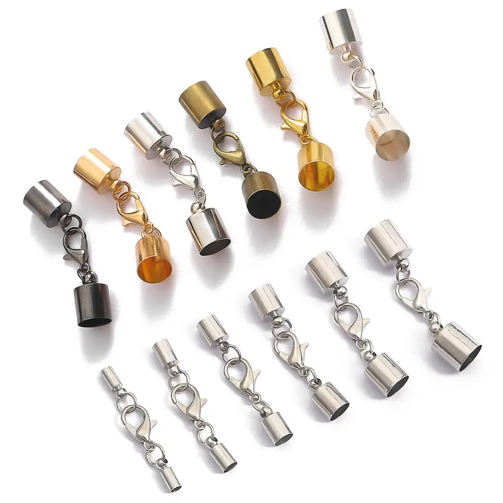 Застежки-карабины для кожаного шнура браслета застежки-крючки бижутерии сделай