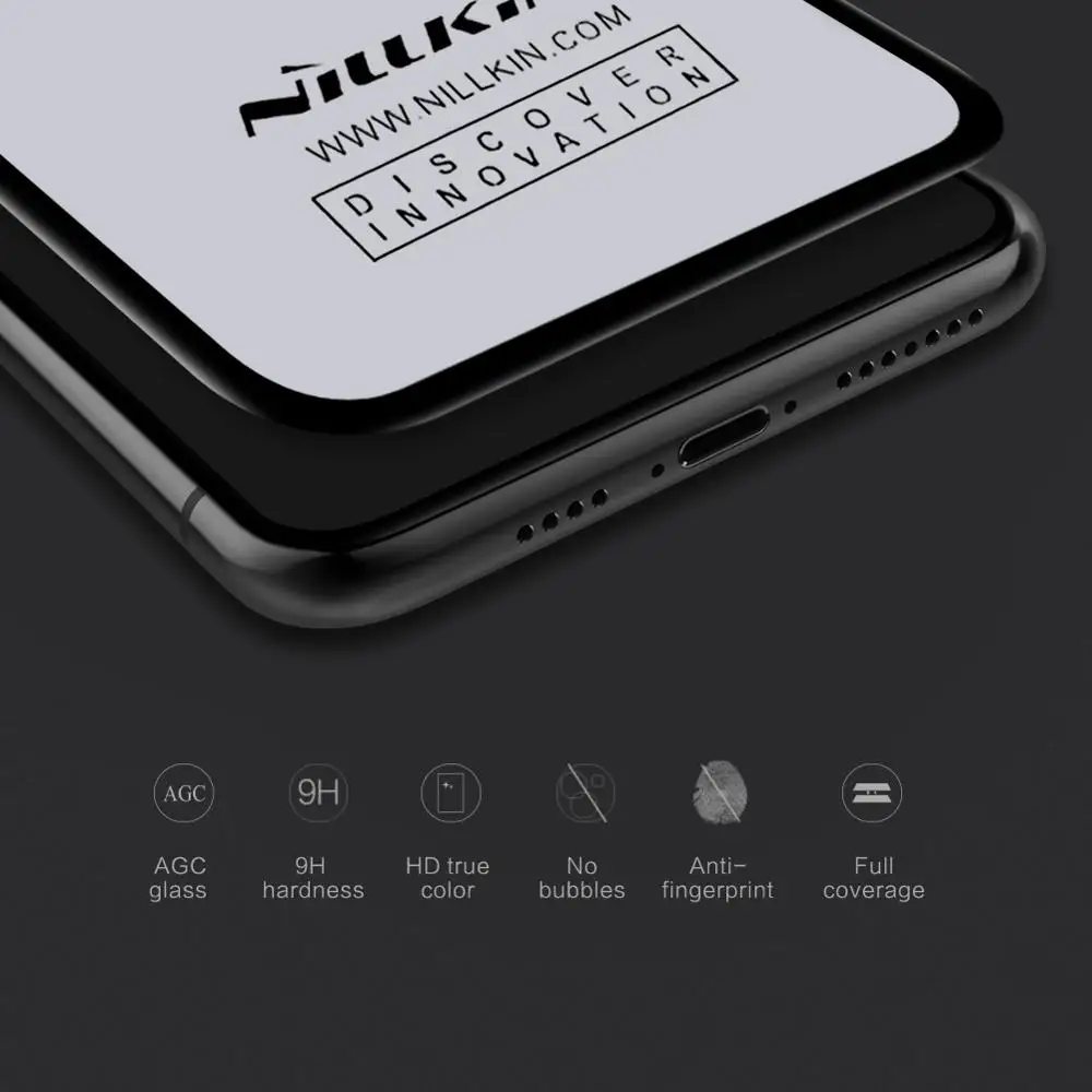Nillkin для iPhone 11 Pro Max X Xr Xs Max 8 7 Plus, закаленное стекло, защита экрана, 3D полное покрытие, Защитное стекло для iPhone 11 Pro