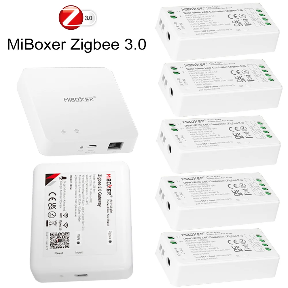 Контроллер светодиодной ленты Miboxer FUT035Z Zigbee 3 0 двойной белый Одноцветный RGB RGBW +