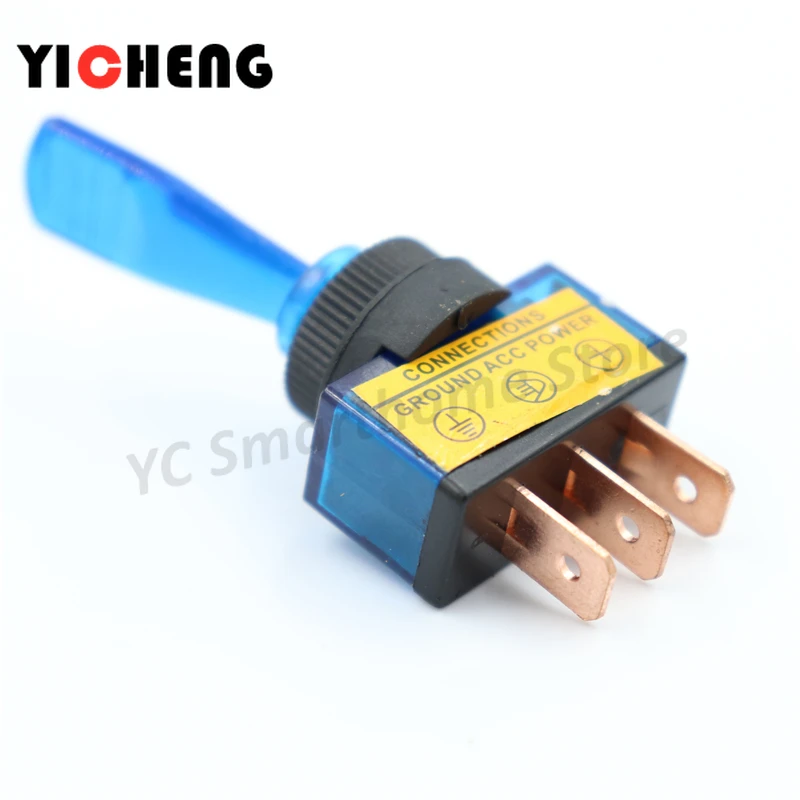 1 шт. автомобильный тумблер 12 В с подсветкой Кулисный Переключатель 20 А красный