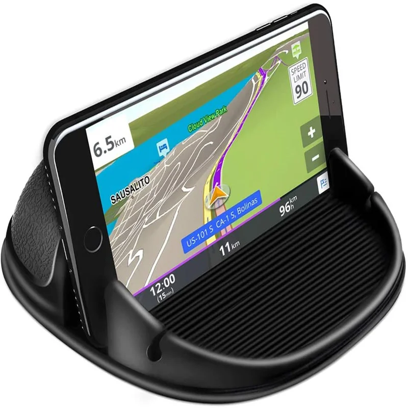 

Car Phone Holder Car Phone Mount Silicone Car Pad Mat for Dashboards Slip Free Desk Phone Stand Compatible with iPhone
