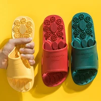 summer beach massage slippers unisex platform shoes eva soft indoor home slides for laydies non slip bathroom couple slippers