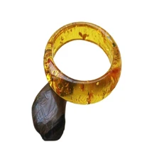 natural amber beeswax flower amber bracelet fashion female bracelet ring