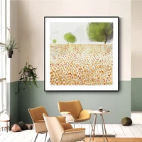 modern abstract style square landscape painting art oil painting print canvas poster print bedroom home decoration painting