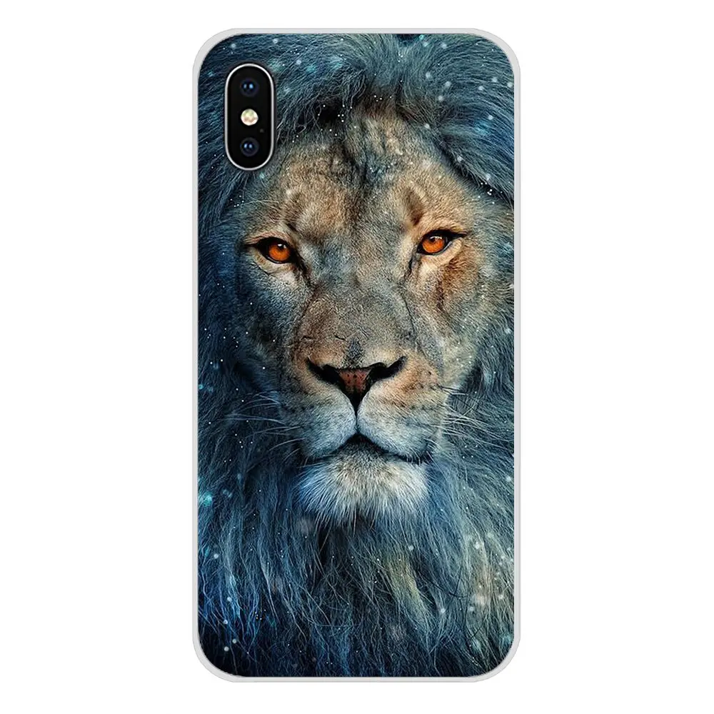 Transparent Soft Skin Case Luxury Animal Head Wolf Cat For Apple iPhone X XR XS MAX 4 4S 5 5S 5C SE 6 6S 7 8 Plus ipod touch | Мобильные