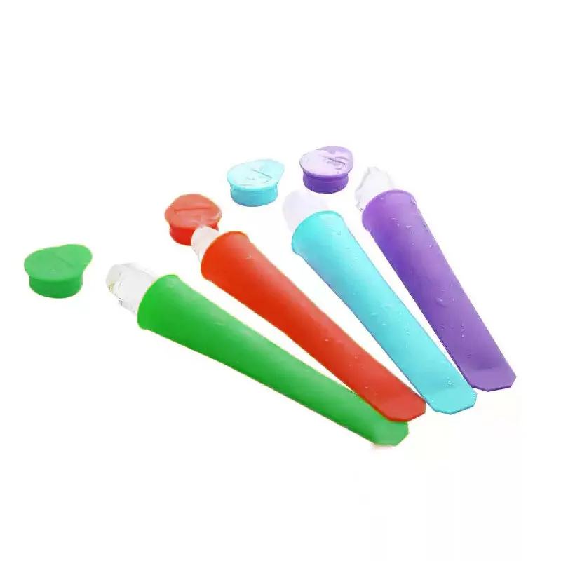 

Convenient Popsicle Mould Handheld Small DIY Popsicle Mold With Cover Useful Creative Silicone Mold Trumpet Ice Cream Mold 1PC