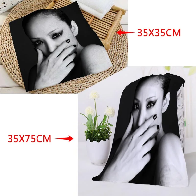 Полотенце для лица с рисунком прямоугольные полотенца из микрофибры Размеры 35x35