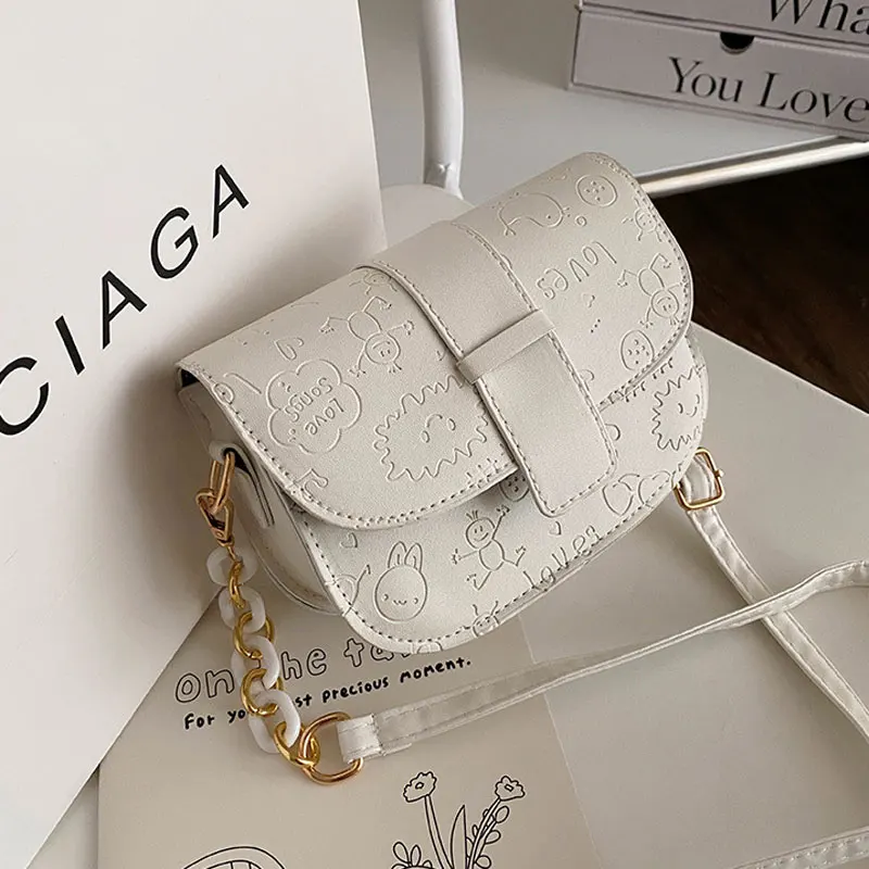 

Сумка кросс-боди Женская из экокожи, простой модный саквояж на плечо, однотонная дизайнерская маленькая сумочка на седло