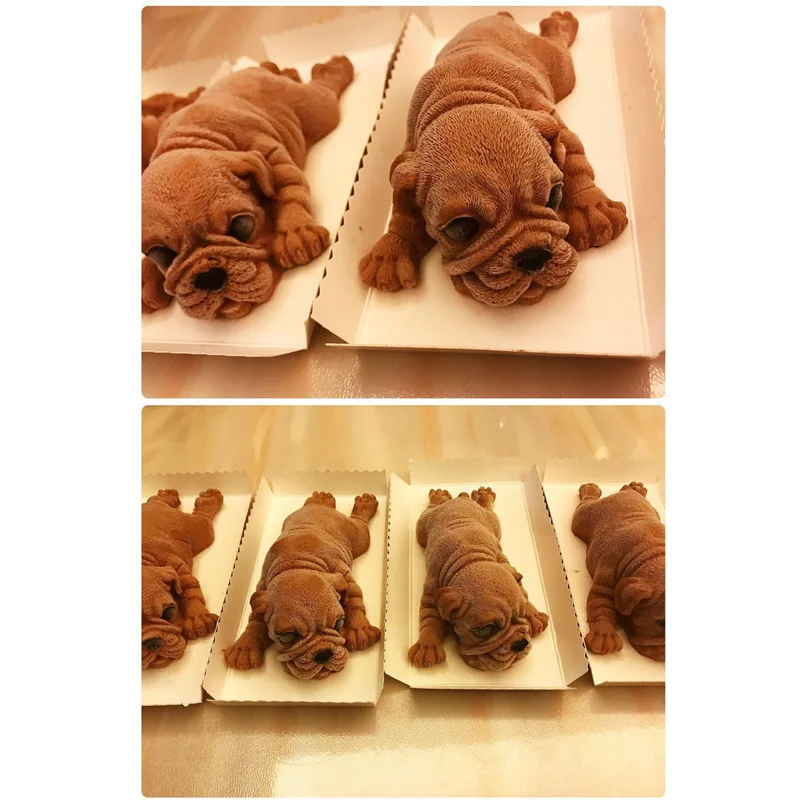 

3D Stereo Cute Mengmeng Ice Cream Mousse Cake Chocolate Silicone Mold