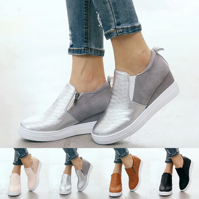 Женские кроссовки женская обувь из вулканизированной кожи повседневная без