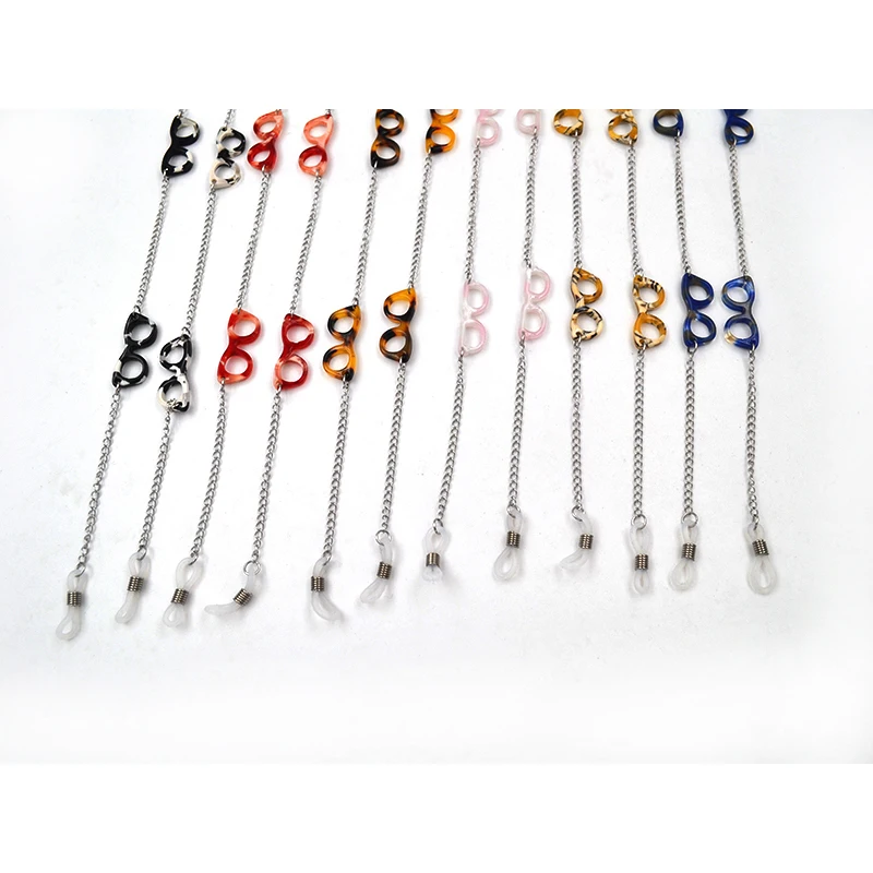 12 шт./лот модная шикарная Женская металлическая цепочка для очков солнцезащитных