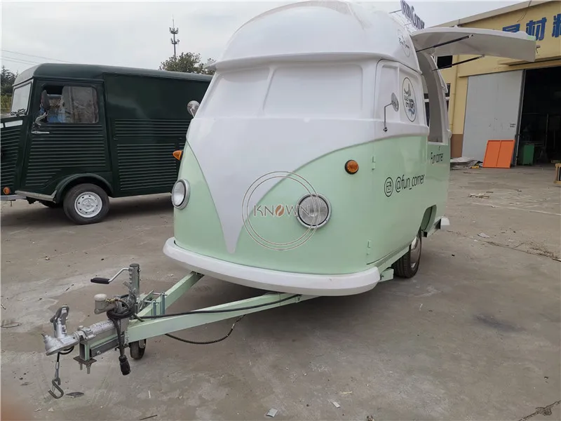 Индивидуальная тележка с прицепом для еды одобренная CE торговый автомат