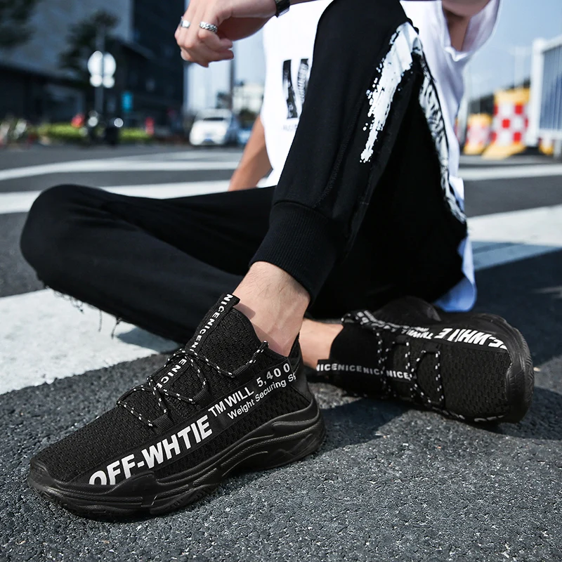 Лезвие спортивная обувь для мужчин дышащие сетчатые носки кроссовки