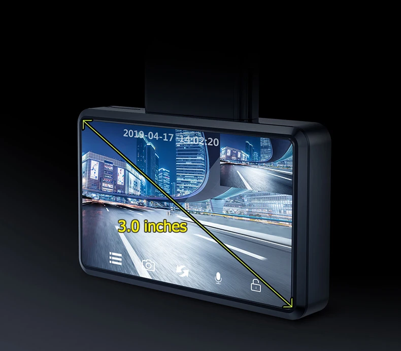 Портативный автомобильный DVR Камера 1080P HD Ночное видение Dash Cam WI FI gps координаты 24