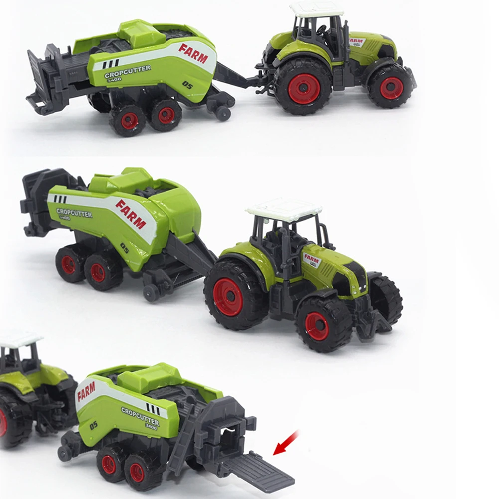 6 шт. 1:64 масштаб тракторы прицепы коллекционные литые фермерские автомобили
