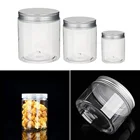 Пустые пластиковые контейнеры для образцов крема, лосьона, пудры, прозрачные косметические баночки + крышкибаночки для макияжа 100-500 мл, 30 мл, 50, 60 мл