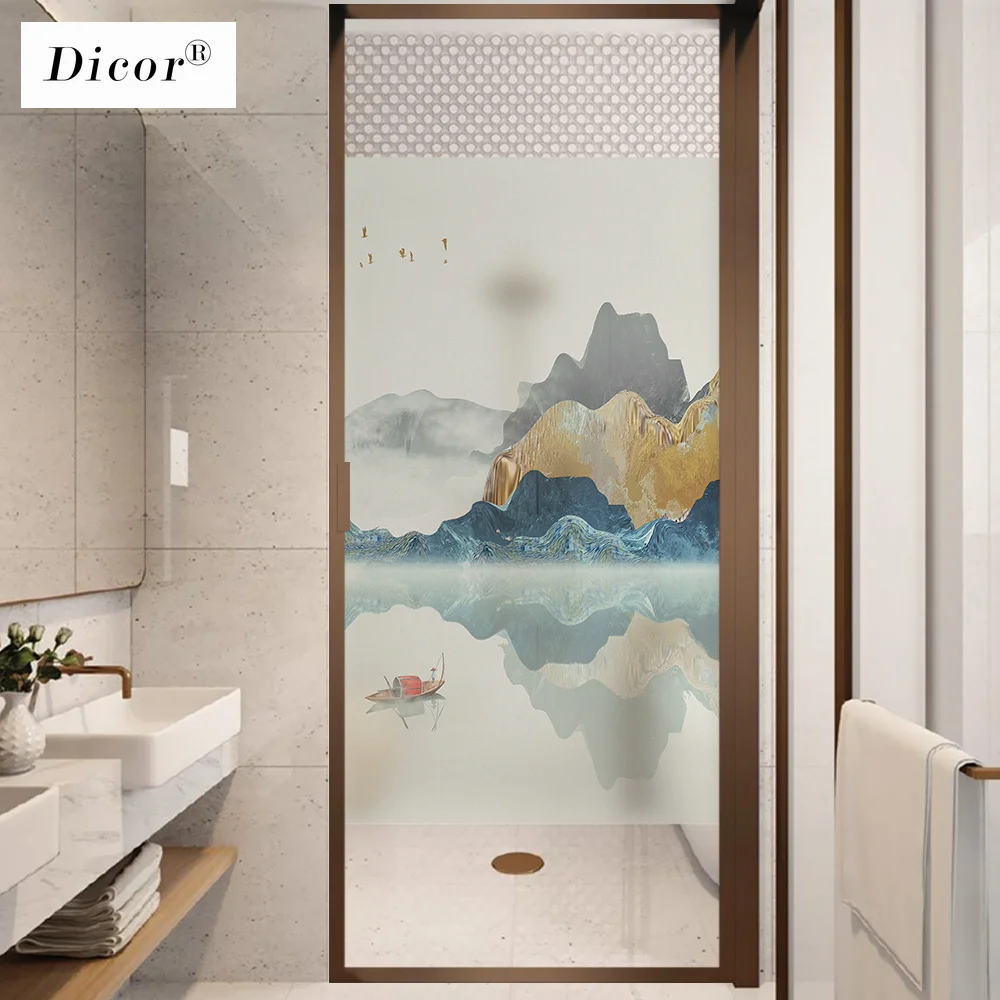 [Серия с природными пейзажами] Большая роскошная матовая пленка на окно