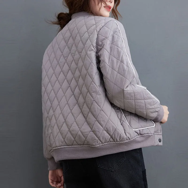 

Women Thick Cotton Warm Parkas New Arrival 2020 Autumn Winter Korean Style All-match Loose Female Casual Short Jackets S2465