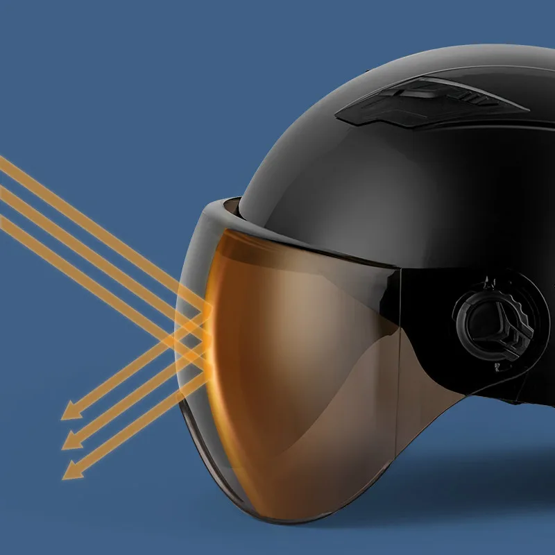 

Electric Motorcycle Helmet Electromobile Lightweight Semi-Covered Four Seasons Boy's and Girl's Safety Sun Protection Cap