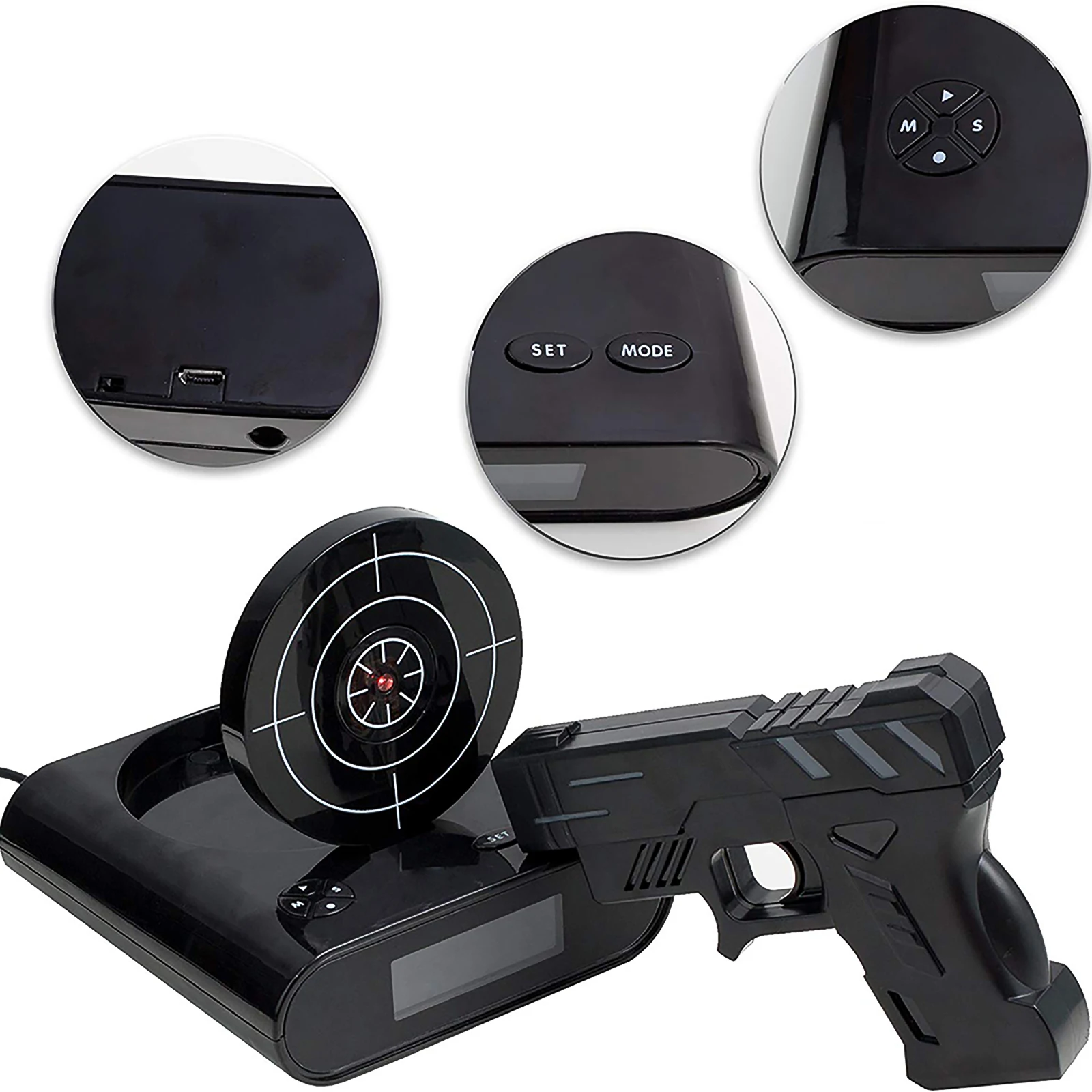 Инфракрасный индукционный будильник для стрельбы с мишенью креативный ленивый