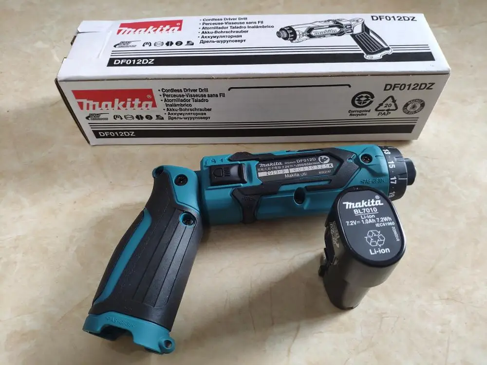 Makita DF012DZ DF012DSE беспроводная ручка Тип ударный драйвер 7,2 в BL0715 BLU только корпус