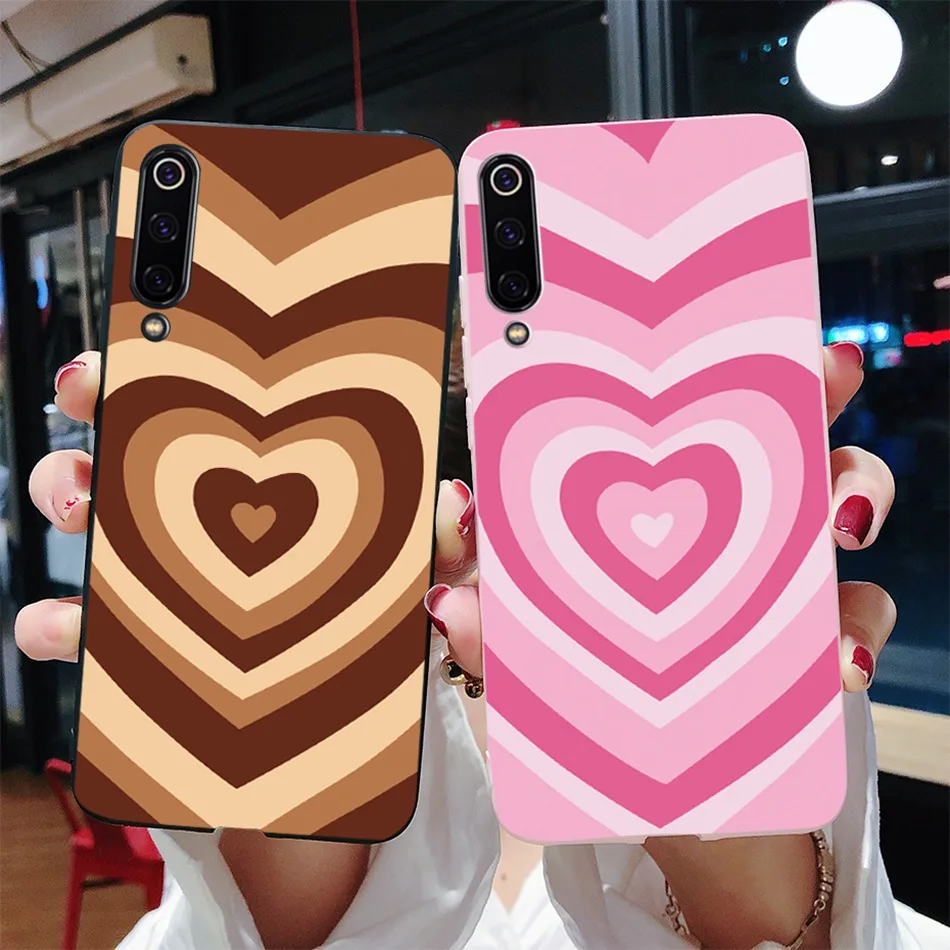 Чехол для Xiaomi Mi 8 9 Lite SE модный силиконовый чехол телефона с сердечками