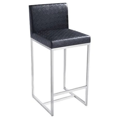 

High chrome bar stool black red wrought iron bar stool chair simple bar chair modern Nordic iron leisure chair bar chair