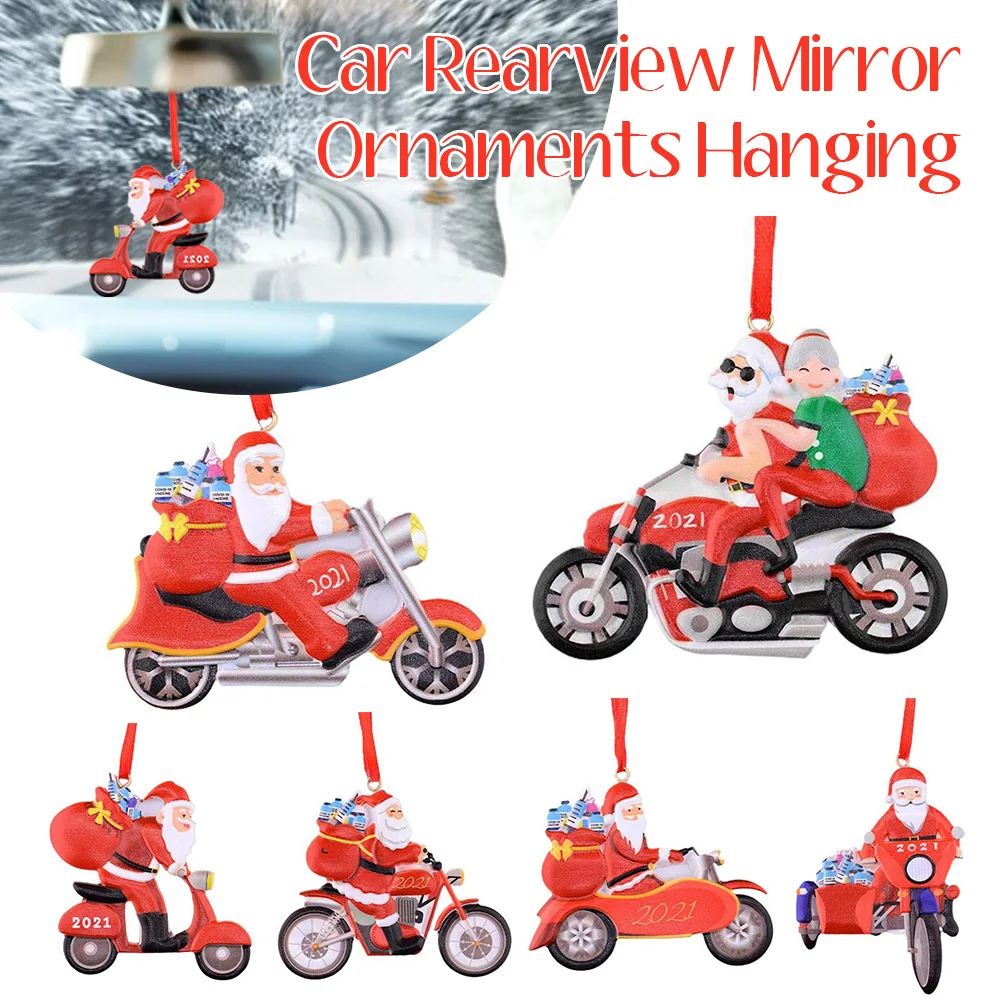 Рождественское украшение украшения для зеркала заднего вида автомобиля