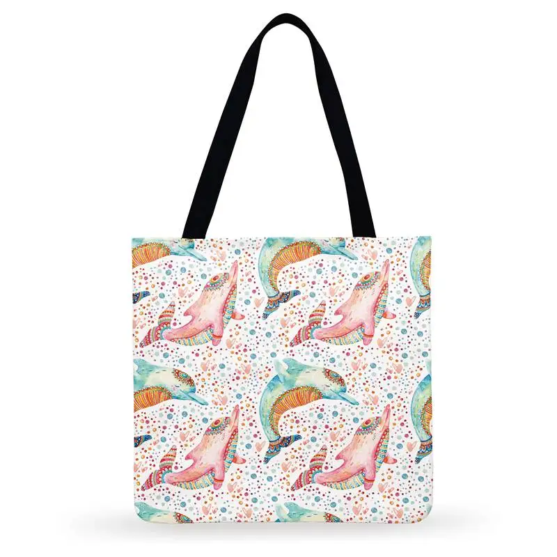 Складная сумка для покупок пляжная Очаровательная мультяшная панда рисунок