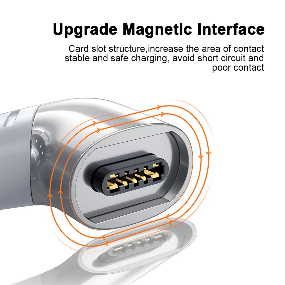 Magnetic Cable Adapter 100W USB Type C Cable Converter for Ipad Pro Macbook 2019 2018 Magnet Adapter Cable Connector Bent images - 6