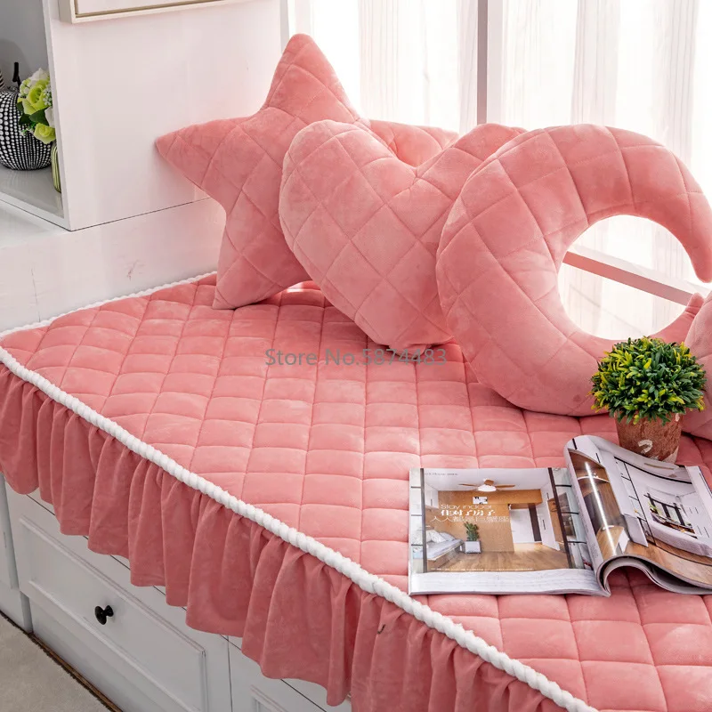 Скандинавский утолщенный плюшевый татами-коврик Wind Bay оконная подушка с губкой