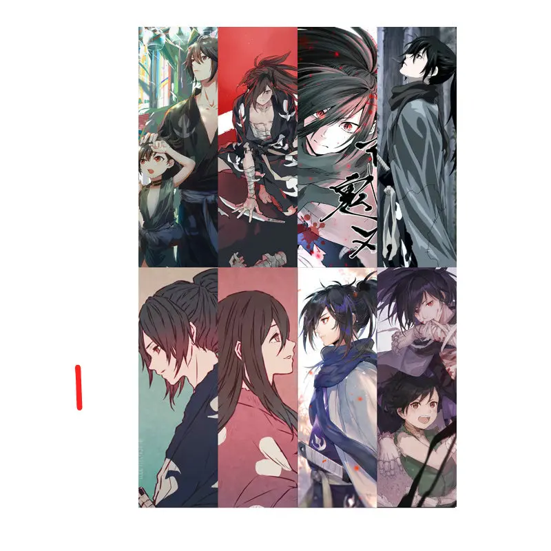 8 шт DORORO Hyakkimaru аниме книга Знаки Водонепроницаемый прозрачный ПВХ пластиковая