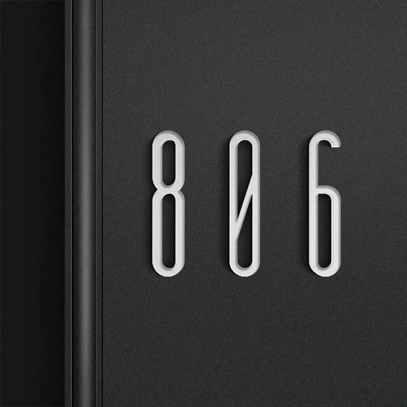 100mm 3.93inches Acrylic House Apartment Numbers Self Adhesive Number Signs On The Door Home Hotel Office Flat Number Plates