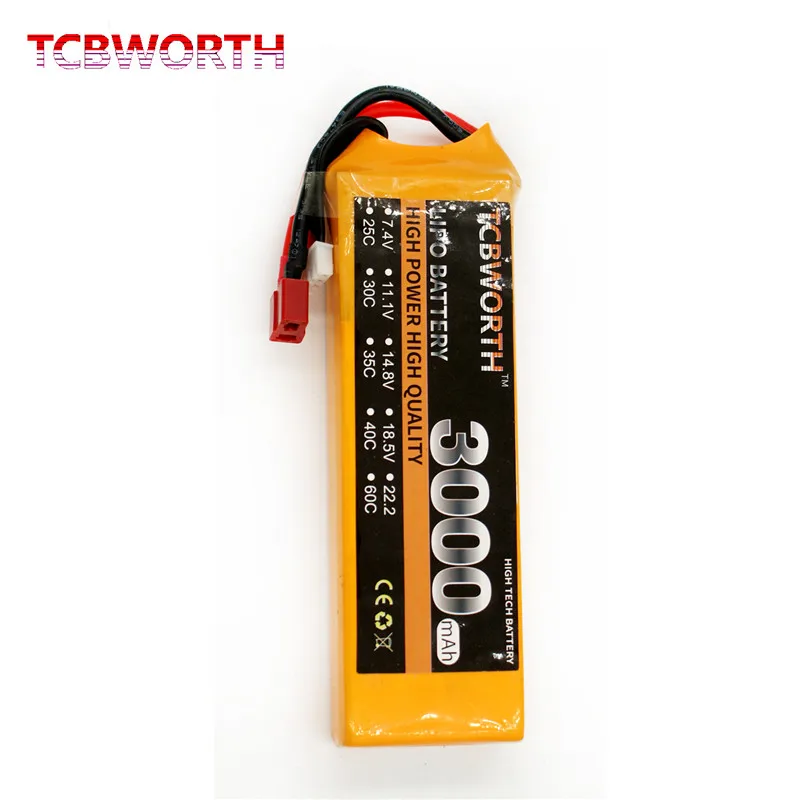 TCBWORTH батареи 6S 22 2 V 3000 мА/ч 40C RC вертолетный Липо Батарея для РУ самолет квадротор