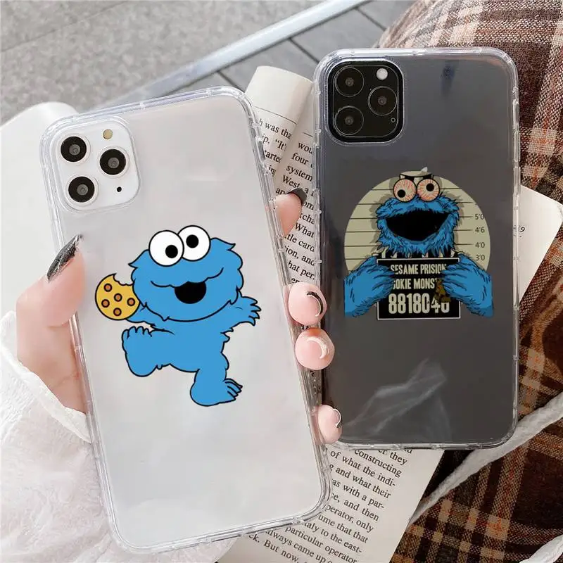 

cookie monster cartoon Phone Case For for iphone 12 Mini SE 2020 5 5S 6 6S Plus 7 8 Plus X XR XS 11 Pro Max Fundas Coque