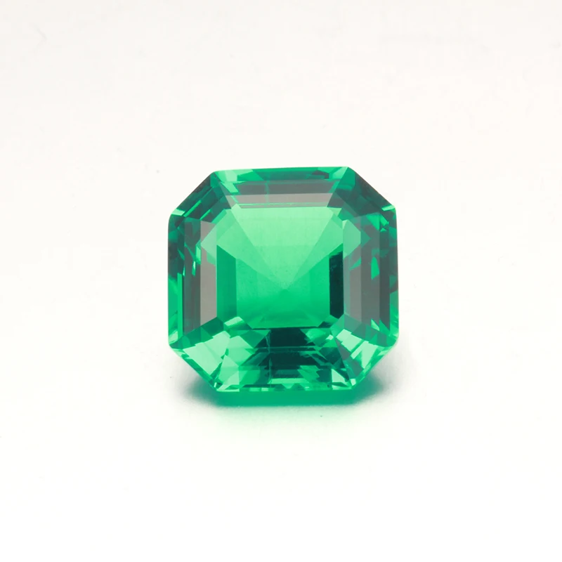 Starsgem отличный ассшир 12*12 мм большой размер 8ct гидротермальный изумруд камень для