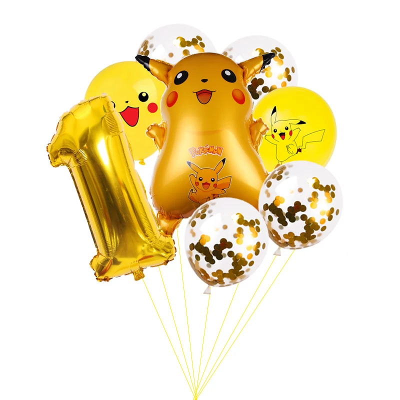 1 комплект Пикачу Покемон Дженни черепаха Алюминий набор воздушных шариков с